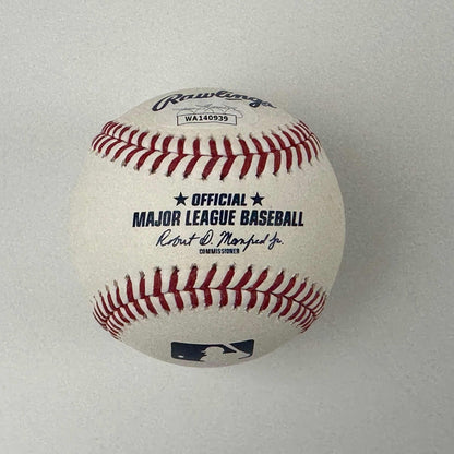 Autographed/Signed Bartolo Colon Rawlings Official Major League Baseball ROML JSA COA Auto