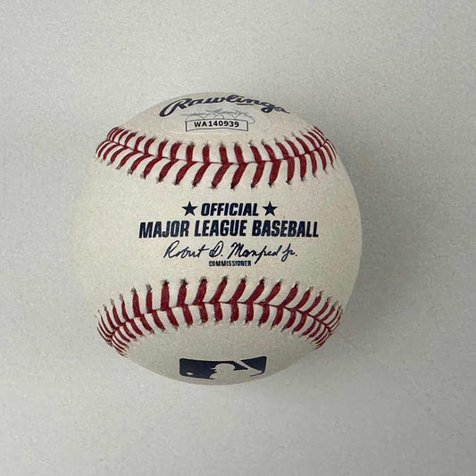 Autographed/Signed Bartolo Colon Rawlings Official Major League Baseball ROML JSA COA Auto