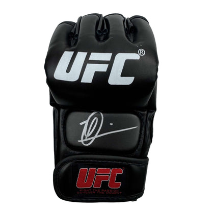 Autographed/Signed Dricus Du Plessis UFC MMA Black Fighting Glove Beckett BAS COA