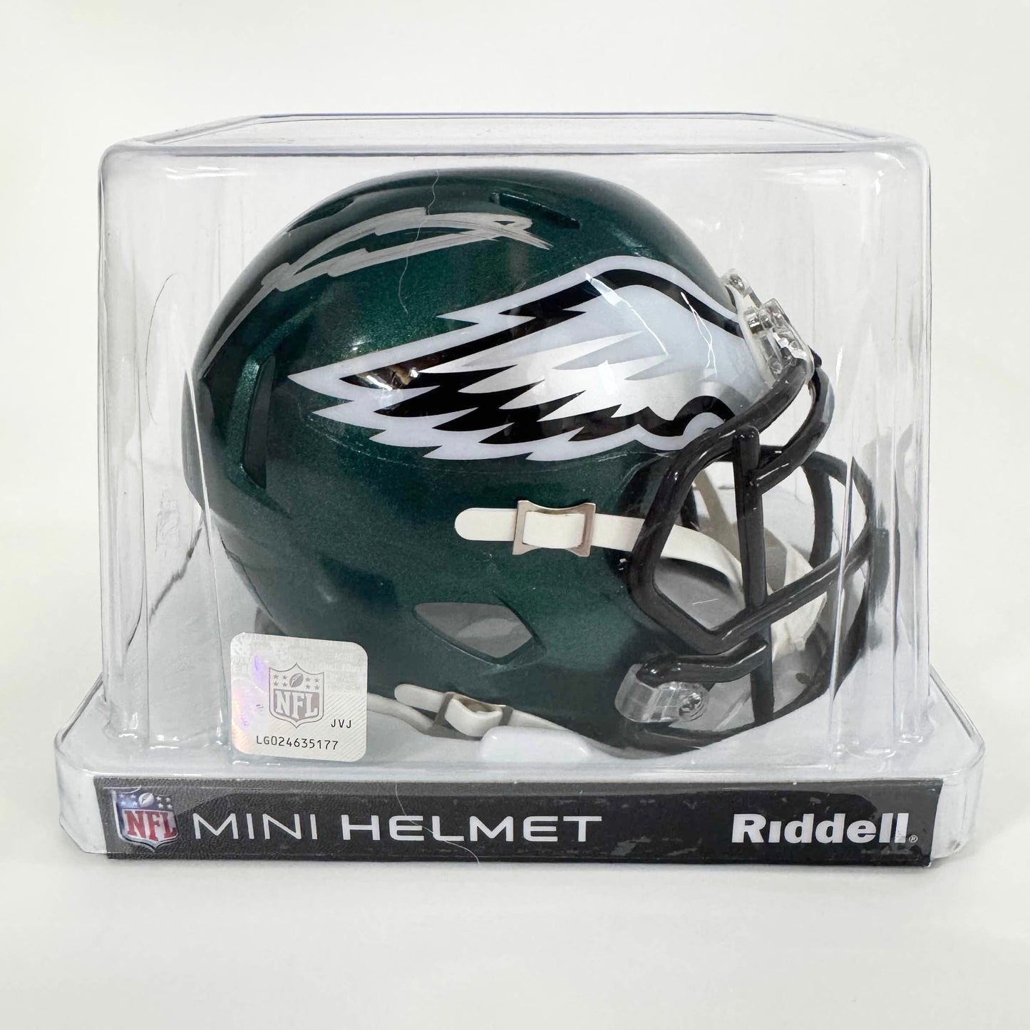 Autographed/Signed Jalen Carter Philadelphia Eagles Green Mini Football Helmet Beckett BAS COA