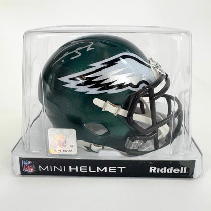 Autographed/Signed Darius Slay Jr. Philadelphia Eagles Mini Football Helmet Beckett BAS COA