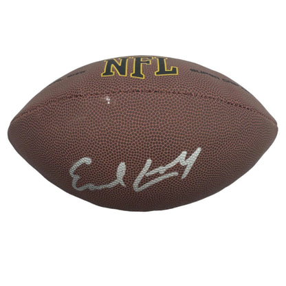 Autographed/Signed Earl Campbell Houston Oilers Full Size F/S Brown Football JSA COA