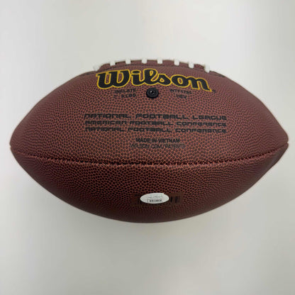 Autographed/Signed Earl Campbell Houston Oilers Full Size F/S Brown Football JSA COA