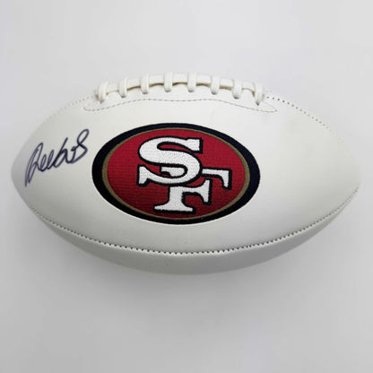 Autographed/Signed Deebo Samuel San Francisco 49ers Full Size F/S White Panel Logo Football Fanatics COA