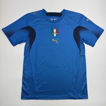 Autographed/Signed Francesco Totti Italy Blue Soccer Futbol Jersey Beckett BAS COA