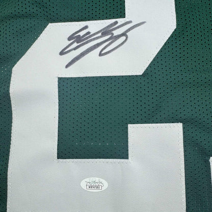 Autographed/Signed Eddie Lacy Green Bay Green Football Jersey JSA COA