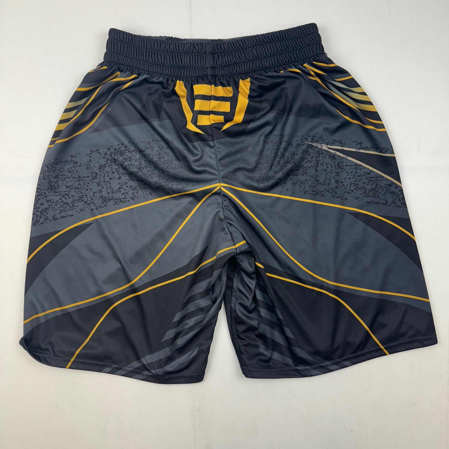 Autographed/Signed Stipe Miocic Black and Gold UFC MMA Trunks Shorts Ultimate Fighting Beckett BAS COA