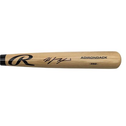 Autographed/Signed Wyatt Langford Rawlings Pro Baseball Bat Fanatics COA