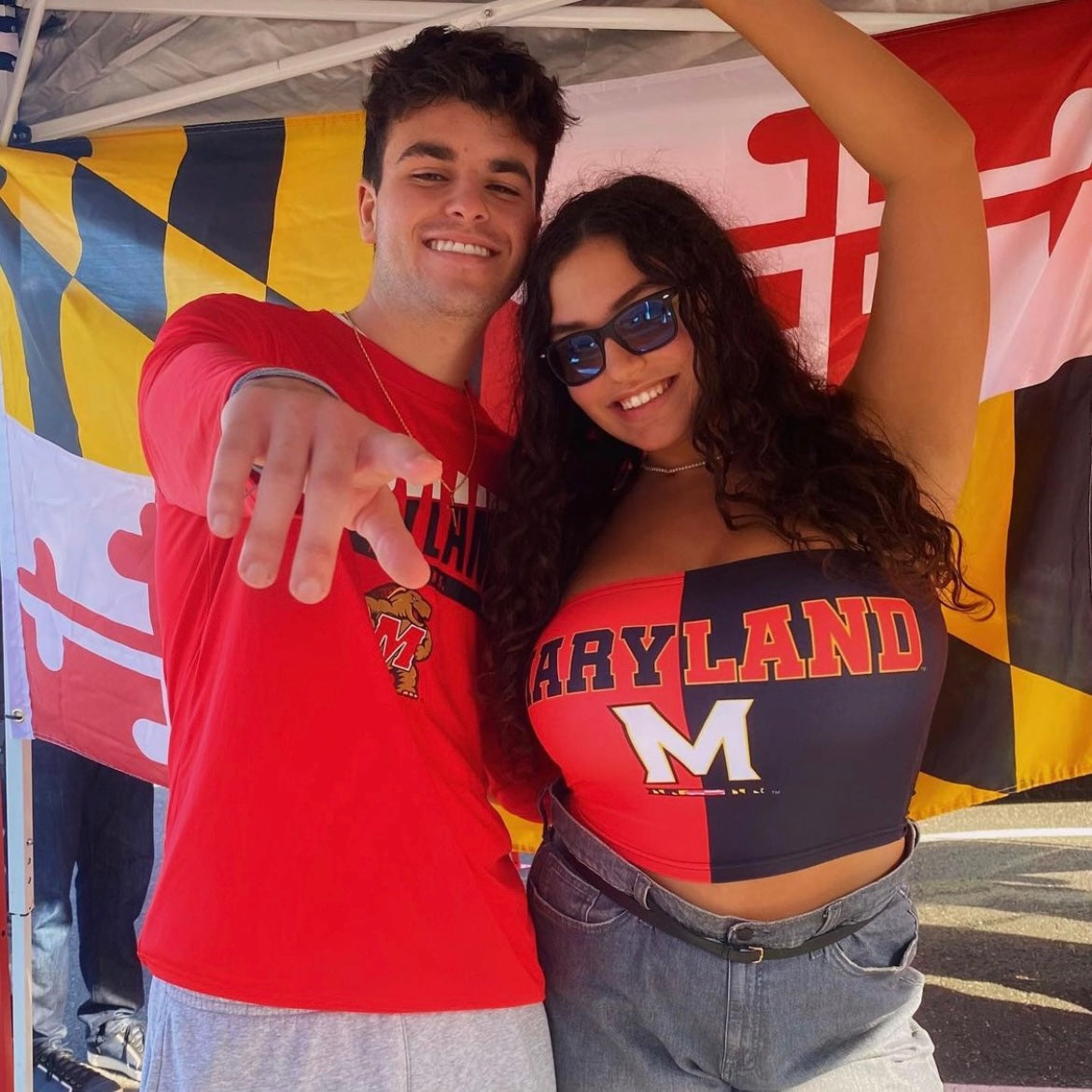Maryland Terps Two Tone Tube Top