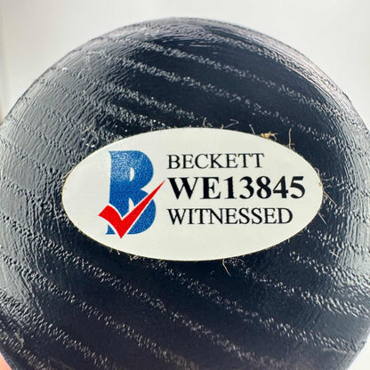 Autographed/Signed Alex Bregman Black Louisville Slugger Baseball Bat Beckett BAS COA