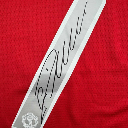 Autographed/Signed Cristiano Ronaldo Manchester United Red Soccer Jersey Beckett BAS COA