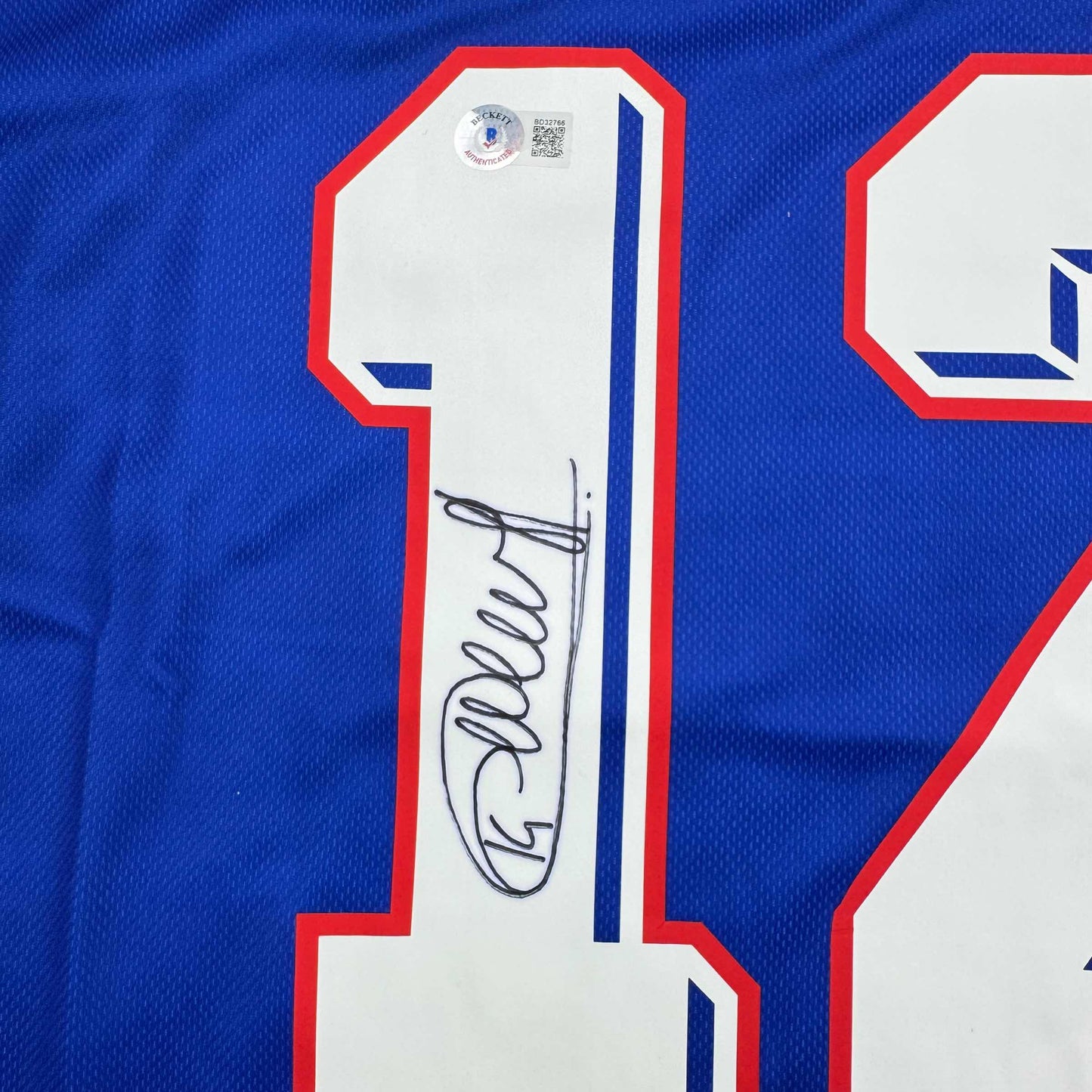 Autographed/Signed Thierry Henry France French National Team Blue Soccer Jersey Beckett BAS COA