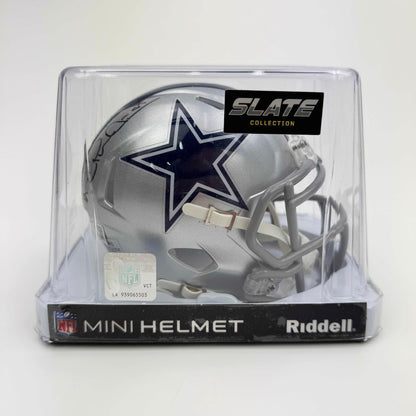 Autographed/Signed Michael Irvin Dallas Cowboys Football Mini Helmet BAS COA