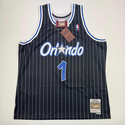 Autographed/Signed Tracy McGrady Orlando Magic Black Authentic Swingman Mitchell & Ness Basketball Jersey Fanatics COA
