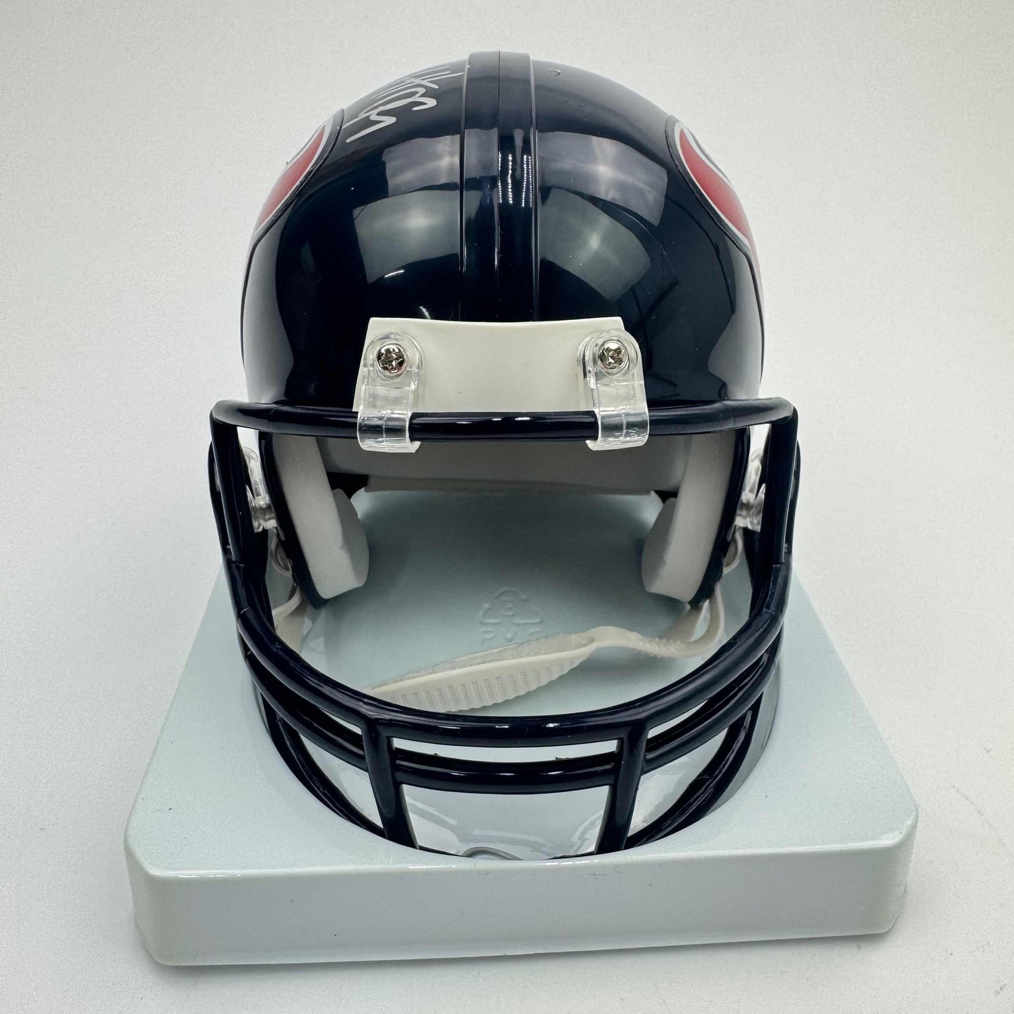 Autographed/Signed J.J JJ Watt Houston Texans Mini Football Helmet JSA COA