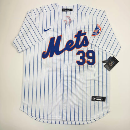 Autographed/Signed Edwin Diaz "2025 All-Star" New York Pinstripe Baseball Jersey JSA COA