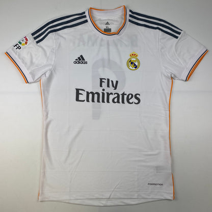 Autographed/Signed Karim Benzema Real Madrid White Soccer Jersey Beckett BAS COA