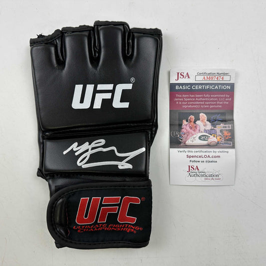 Autographed/Signed Michael Bisping UFC MMA Black Fighting Glove JSA COA Auto