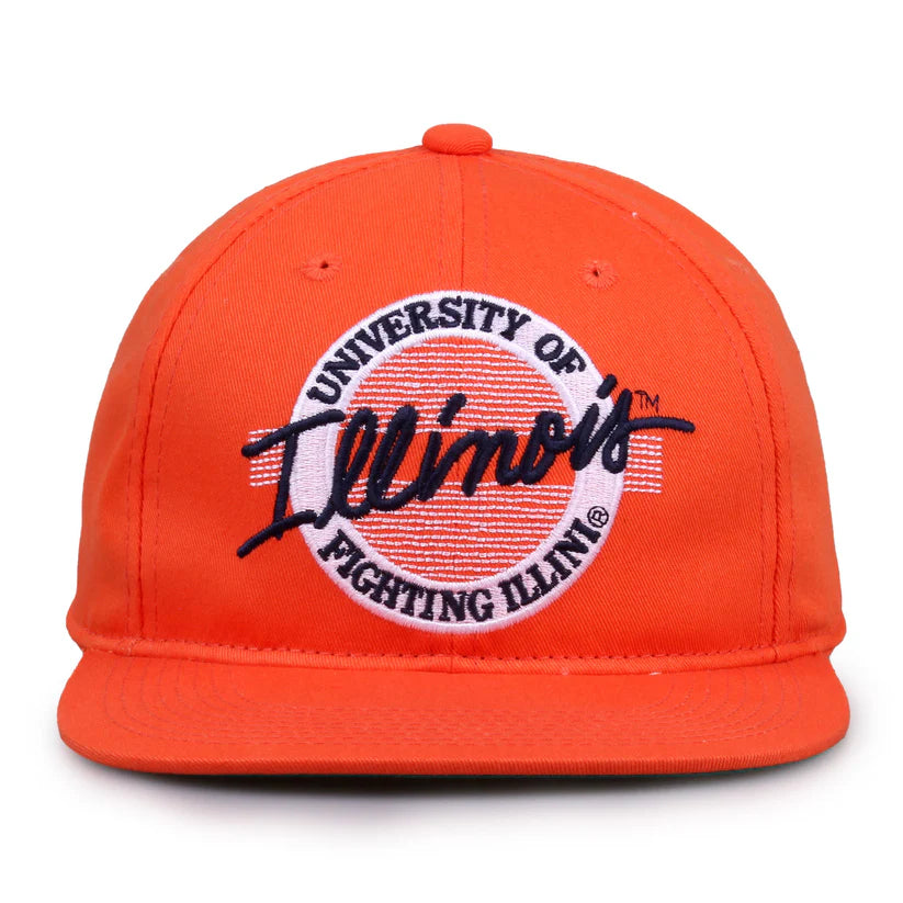 Illinois Fighting Illini Retro Circle Snapback Hat
