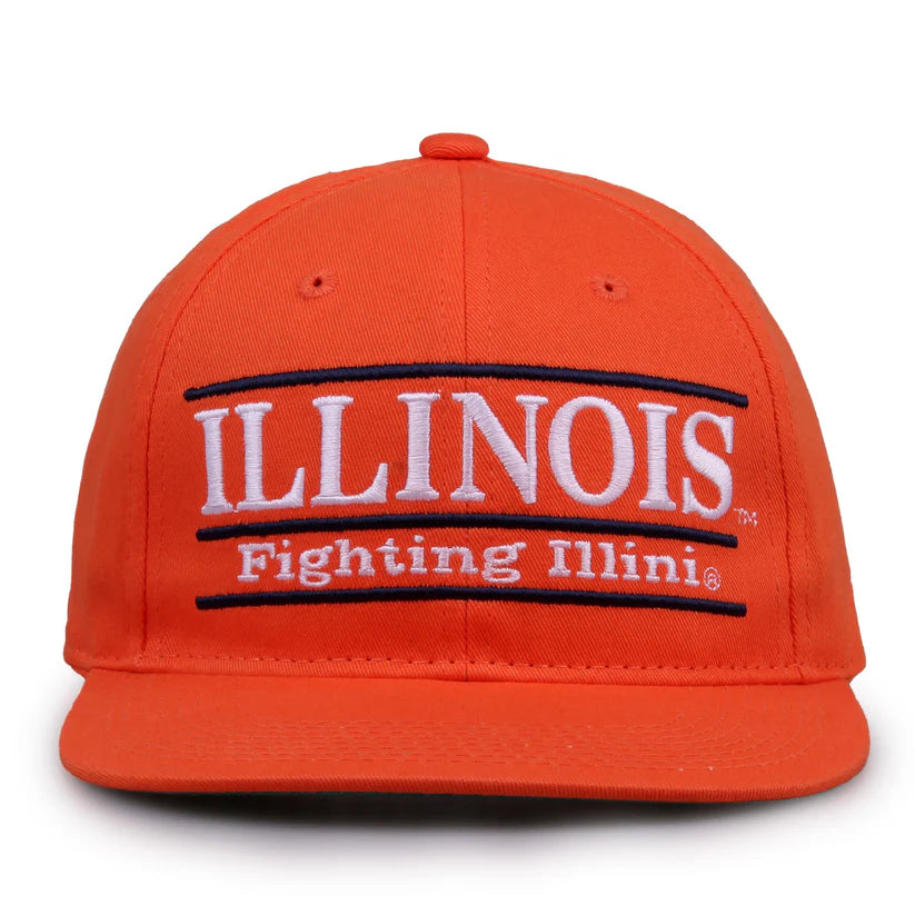 Illinois Fighting Illini Retro Bar Snapback Hat