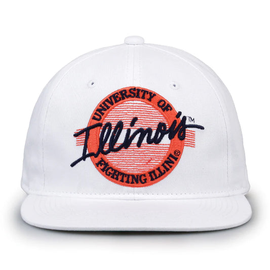 Illinois Fighting Illini Retro Circle Snapback Hat