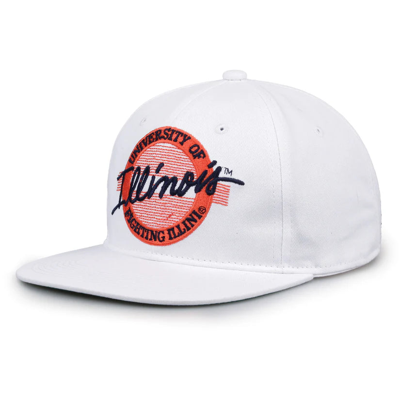 Illinois Fighting Illini Retro Circle Snapback Hat