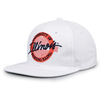 Illinois Fighting Illini Retro Circle Snapback Hat