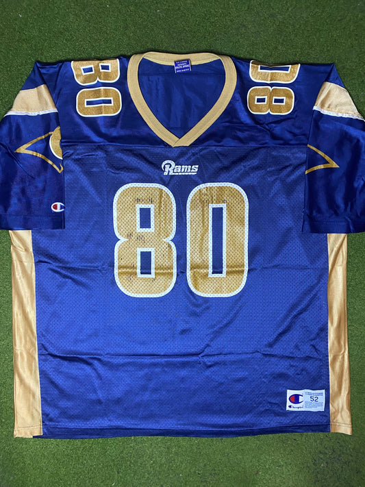 1995-2001 St. Louis Rams - Isaac Bruce #80 - Vintage NFL Jersey (52) - Gametime Vintage