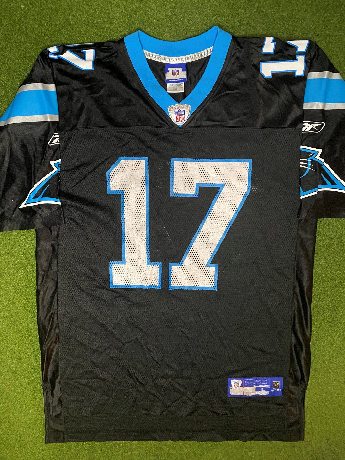 00s Carolina Panthers - Jake Delhomme #17 - Reebok - Vintage NFL Jersey (Large) Gametime Vintage