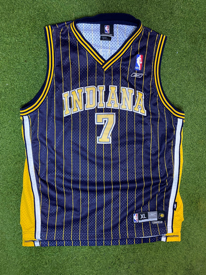 00s Indiana Pacers - Jermaine O'Neal #7 - Reebok - Vintage NBA Jersey (Youth XL) 