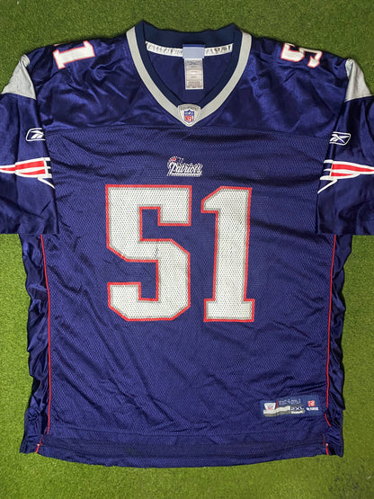 2008-2012 New England Patriots - Jerod Mayo #51 - Vintage NFL Jersey (2XL) - Gametime Vintage