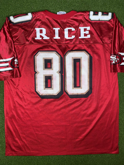 90s San Francisco 49ers - Jerry Rice #80 - Vintage NFL Jersey (XL)