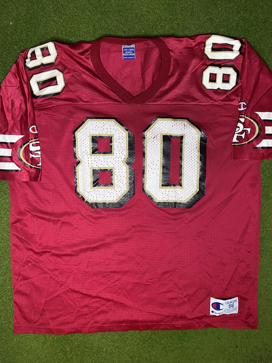 90s San Francisco 49ers - Jerry Rice #80 - Vintage NFL Jersey (56) - Gametime Vintage