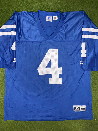 1994-1997 Indianapolis Colts - Jim Harbaugh #4 - Starter - Vintage NFL Jersey (56) - Gametime Vintage