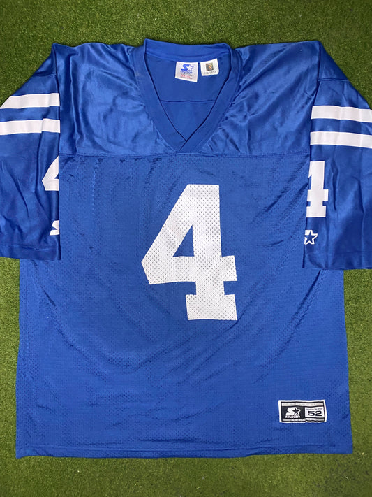 1994-1997 Indianapolis Colts - Jim Harbaugh #4 - Starter - Vintage NFL Jersey (56) - Gametime Vintage