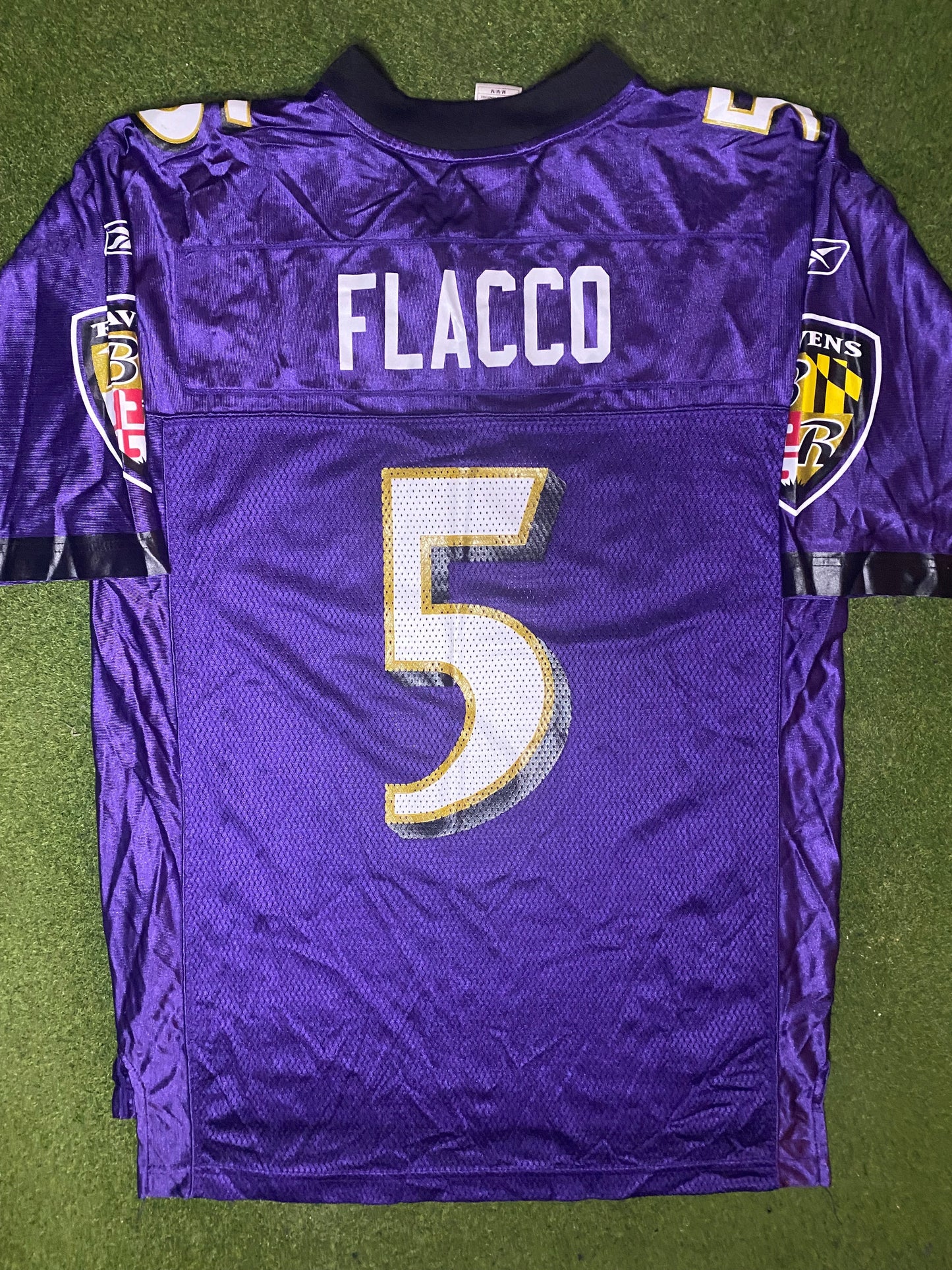 2008-2012 巴尔的摩乌鸦 - 乔·弗拉科 #5 - 复古NFL球衣 (中码)
