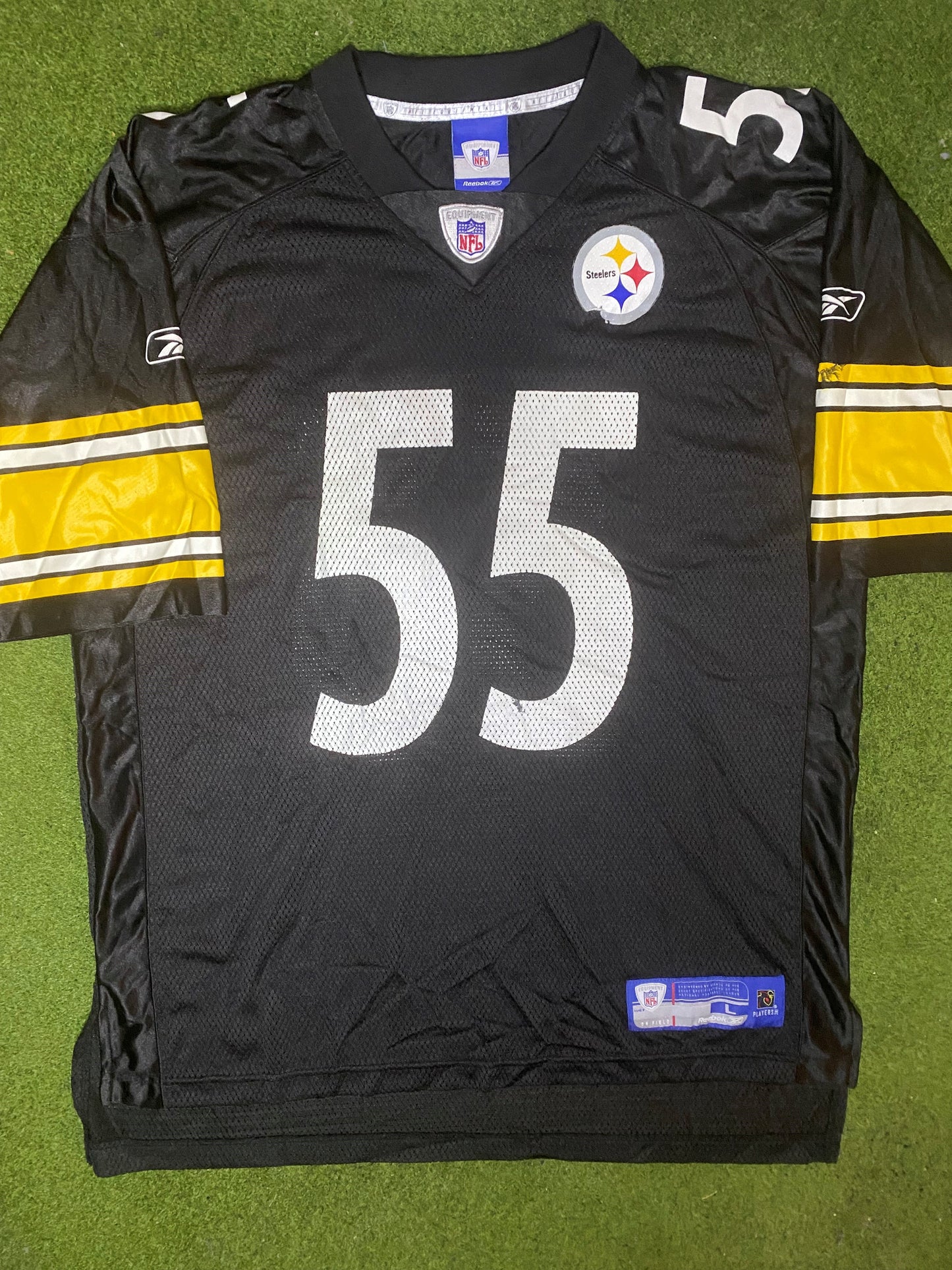 00s Pittsburgh Steelers - Joey Porter #55 - Reebok - Vintage NFL Jersey (Large) 