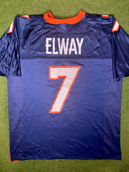 1984-1998 Denver Broncos - John Elway #7 - Vintage NFL Jersey (Large)