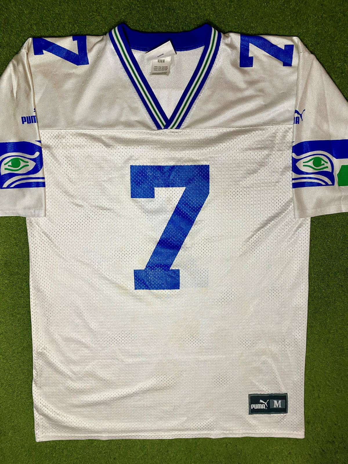 1997-2000 Seattle Seahawks - Jon Kitna #7 - Vintage NFL Jersey (Medium) - Gametime Vintage