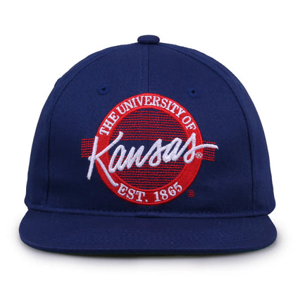 Kansas Jayhawks Retro Circle Snapback Hat