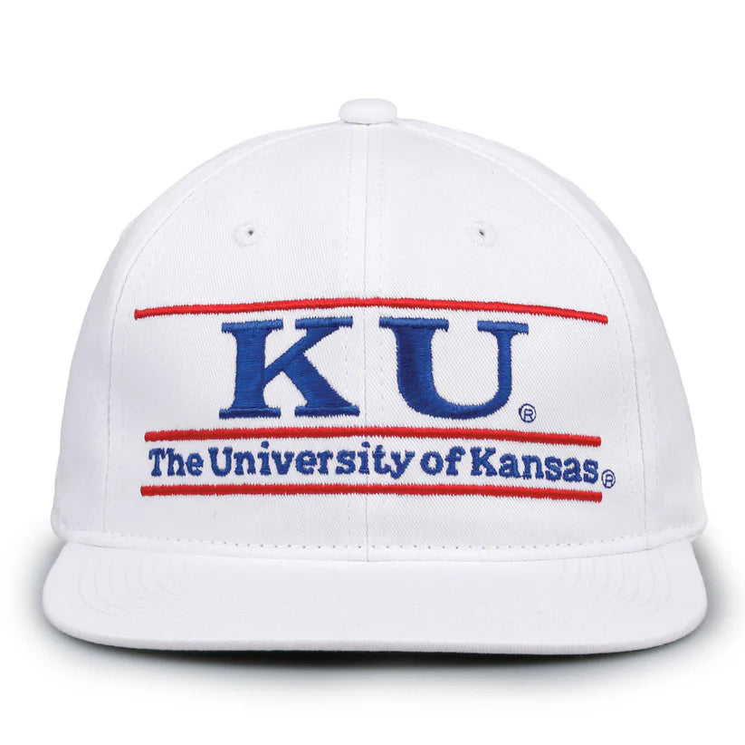 Kansas Jayhawks Hat Retro Bar Snapback Hat