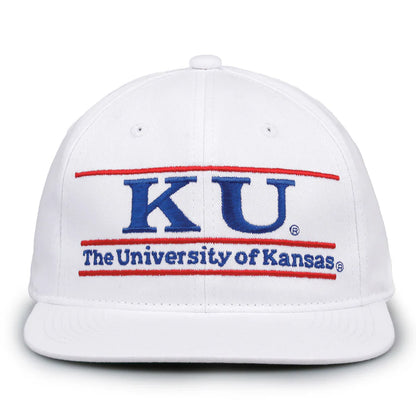 Kansas Jayhawks Hat Retro Bar Snapback Hat
