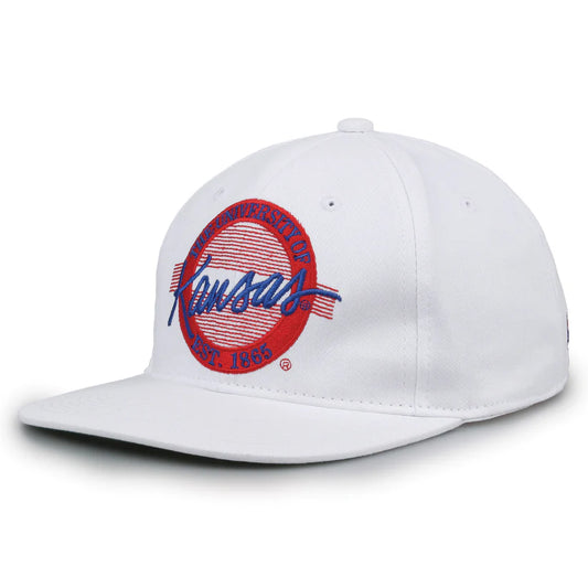 Kansas Jayhawks Retro Circle Snapback Hat