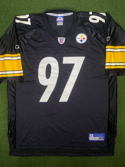 2002-2004 Pittsburgh Steelers - Kendrell Bell #97 - Vintage NFL Jersey (XL)
