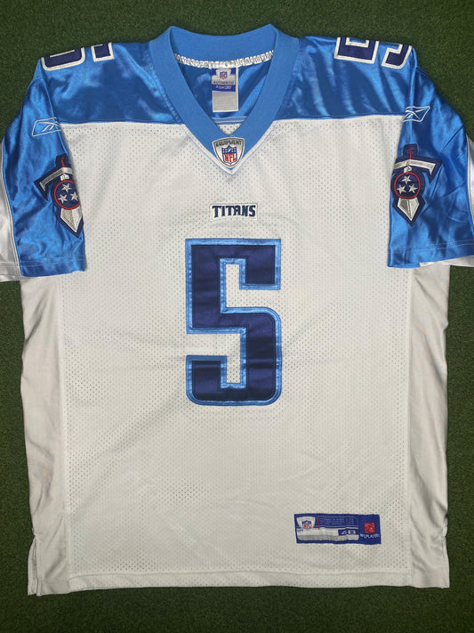 2006-2010 Tennessee Titans - Kerry Collins #5 - Authentic Stitched - Vintage NFL Jersey (48)