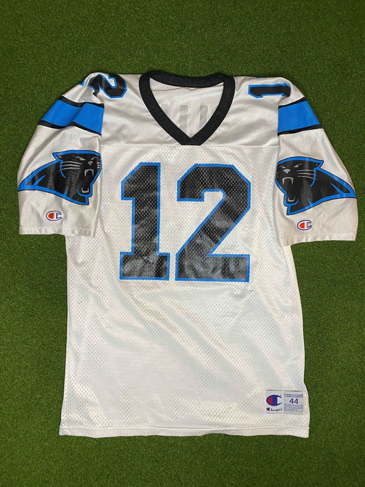 90s Carolina Panthers - Kerry Collins #12 - Champion - Vintage NFL Jersey (44)