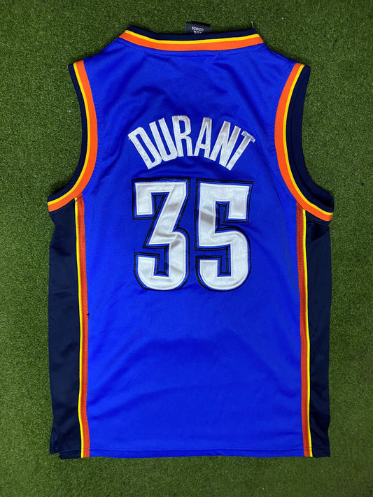 00s Oklahoma City Thunder - Kevin Durant #35 - Adidas Stitched - Vintage NBA Jersey (Medium) - Gametime Vintage