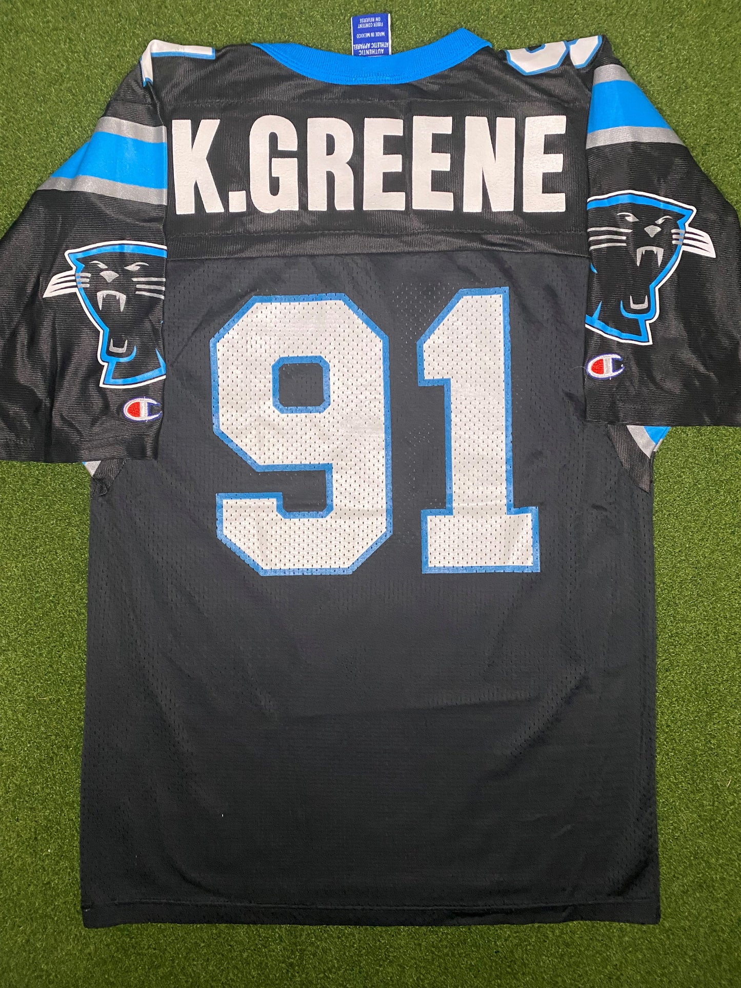 1996 Carolina Panthers - Kevin Greene #91 - Vintage NFL Jersey (40)