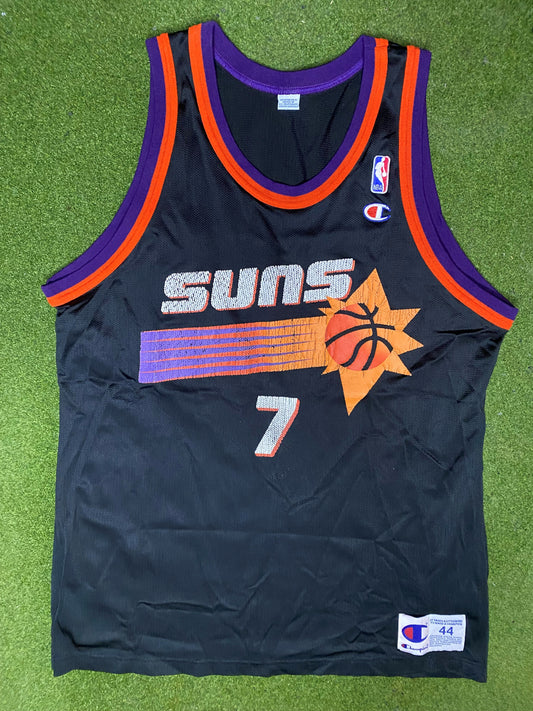 1990-1998 Phoenix Suns - Kevin Johnson #7 - Vintage NBA Jersey (44) - Gametime Vintage
