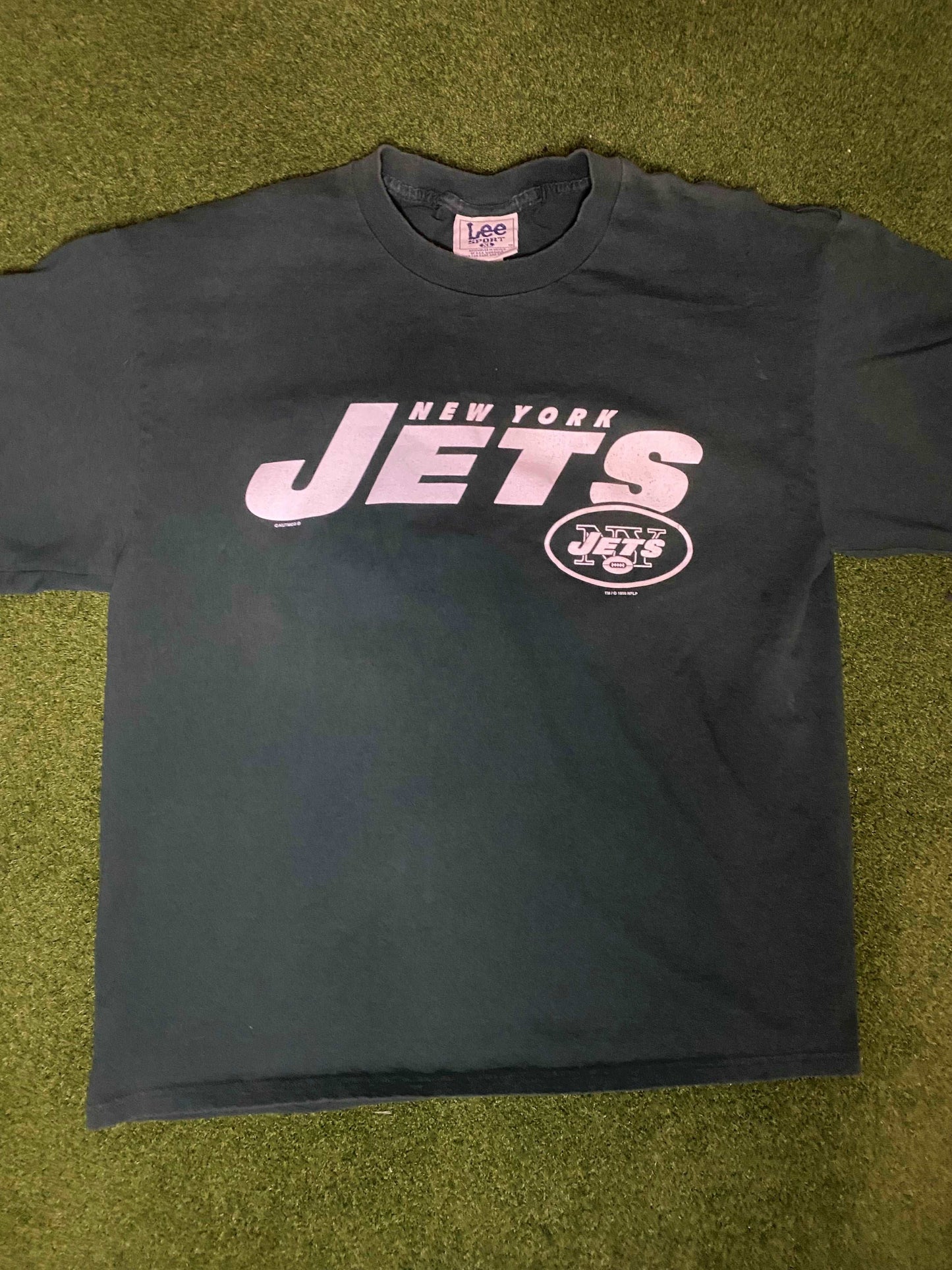 1998 New York Jets - Keyshawn Johnson - Vintage NFL Player Tee Shirt (XL) Gametime Vintage